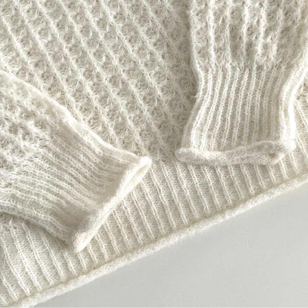 Anthropologie Ruffled Boat Neck Knit Sweater - Picture 10 of 15